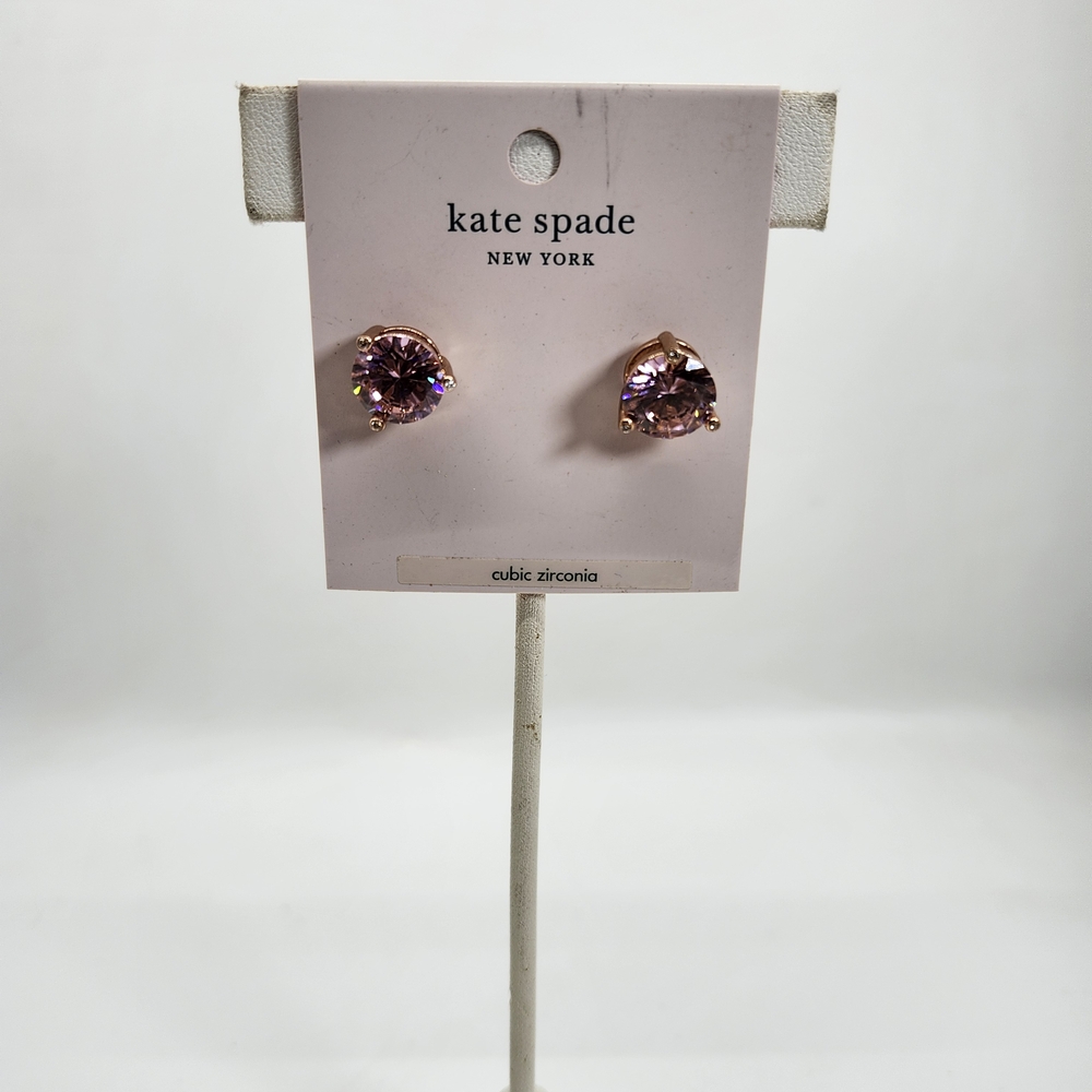 Kate Spade New York “Rise and Shine” Stud Earrings | Pink Cubic Zirconia